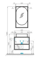 Тумба под раковину Aquaton Лофт Фабрик 65 1A242301LTDU0 подвесная Дуб эндгрейн — фото 19, Мебель для ванной