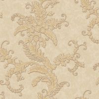 Обои Bernardo Bartalucci Gabriella 84135-4 Винил на флизелине (1,06*10,05) Бежевый, Вензель — фото 1, Обои для стен