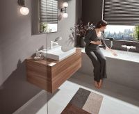Смеситель для ванны Hansgrohe Vivenis 75420700 Белый матовый — фото 7, Смесители