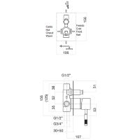 Товар: Смеситель для душа Webert Rimini RI860101010 Золото - фото 2 Смеситель для душа Webert Rimini RI860101010 Золото — фото 2, Смеситель для душа