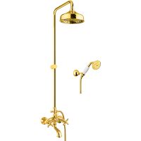 Душевая система Webert Armony AM721208010 Золото — фото 1, Душевые стойки
