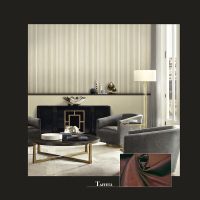 Обои Decori-Decori Mirabilia 83489 Винил на флизелине (1,06*10,05) Бежевый, Полоса — фото 3, Обои для стен