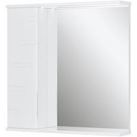 Зеркало со шкафом Volna Joli 70 L zsJOLI70.L-01 с подсветкой Белое — фото 8, Зеркальные шкафы в ванную