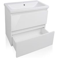 Тумба под раковину Style Line Даймонд 60 Люкс Plus подвесная Белый глянец арт-СС-00000500 — фото 2, Тумбы под раковину