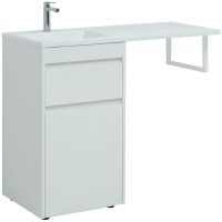 Тумба под раковину Aquanet Токио 110 239289 Белая — фото 1, Мебель для ванной