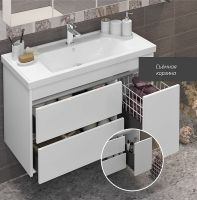 Товар: Тумба под раковину Opadiris Фреш 100 00-00007083 подвесная Белая - фото 6 Тумба под раковину Opadiris Фреш 100 00-00007083 подвесная Белая — фото 6, Мебель для ванной