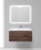 Тумба под раковину BelBagno Marino 110 MARINO-1100-2C-SO-RW-P подвесная Rovere Moro — фото 9, Тумбы под раковину