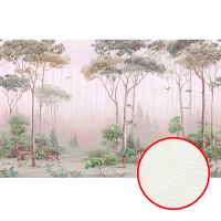 Фреска Ortograf Aurora 34121 Фактура флок FLK Флизелин (4,8*3) Зеленый/Коричневый, Пейзаж/Животные — фото 1, Фрески