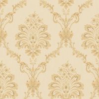 Обои Bernardo Bartalucci Gabriella 84138-2 Винил на флизелине (1,06*10,05) Бежевый, Дамаск — фото 1, Обои для стен
