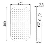 Верхний душ Rav Slezak KS0002 Хром — фото 3, Верхние души