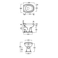 Унитаз Simas Arcade AR811bi приставной без бачка и сиденья — фото 5, Приставные унитазы
