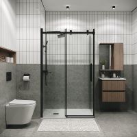 Товар: Душевой уголок Grossman Classic 130х90 120.K33.04.1390.21.00 профиль Черный матовый стекло прозрачное - фото 2 Душевой уголок Grossman Classic 130х90 120.K33.04.1390.21.00 профиль Черный матовый стекло прозрачное — фото 2, Прямоугольные душевые уголки