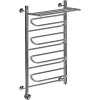 Электрический полотенцесушитель Ника Curve ЛZ ВП 100/60 с полкой Хром — фото 1, Электрические полотенцесушители