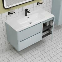 Тумба с раковиной Iddis Edifice 100 EDI10B0i95K подвесная Голубая — фото 8, Мебель для ванной