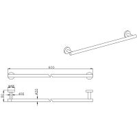 Товар: Полотенцедержатель Aquatek AQ4014MB Черный матовый - фото 2 Полотенцедержатель Aquatek AQ4014MB Черный матовый — фото 2, Полотенцедержатели