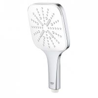 Ручной душ Grohe Rainshower SmartActive 130 Cube 26551LS0 Белая луна — фото 3, Лейки для душа