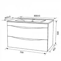 Товар: Тумба под раковину Iddis Cloud 80 CLO80W0i95 подвесная Белая - фото 8 Тумба под раковину Iddis Cloud 80 CLO80W0i95 подвесная Белая — фото 8, Мебель для ванной