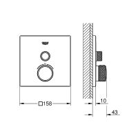 Товар: Смеситель для душа Grohe Grohtherm SmartControl 29123000 с термостатом Хром - фото 9 Смеситель для душа Grohe Grohtherm SmartControl 29123000 с термостатом Хром — фото 9, Смеситель для душа