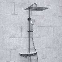 Душевая система WasserKRAFT A113.119.126.CH Thermo с термостатом Хром Белая — фото 6, Душевое оборудование. Душевая программа