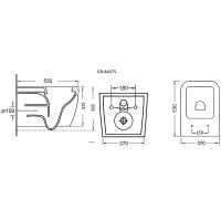 Унитаз Grossman GR-4447S подвесной с сиденьем Микролифт — фото 6, Подвесные унитазы