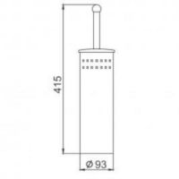 Ершик для унитаза Frap F902 Хром — фото 2, Ершики для унитаза