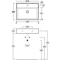 Товар: Раковина Simas Agile 61 AG61 bi*1 Белая - фото 3 Раковина Simas Agile 61 AG61 bi*1 Белая — фото 3, Раковины подвесные