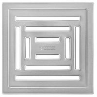 Душевой трап Berges Zentrum Uno 100x100 090471 с решеткой Хром матовый — фото 4, Трапы для душа