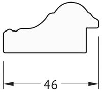 Зеркало Evoform Definite 72х52 BY 0792 в багетной раме - Бусы золотые 46 мм — фото 5, Мебель для ванной
