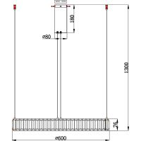 Товар: Подвесной светильник Divinare Renata 1135/17 SP-36 Прозрачный Латунь - фото 6 Подвесной светильник Divinare Renata 1135/17 SP-36 Прозрачный Латунь — фото 6, Подвесные светильники