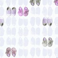 Обои детские AS Creation Little Stars 35862-1 Винил на флизелине (0,53*10,05) Серый/Розовый, Абстракция — фото 1, Обои для стен