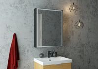 Зеркальный шкаф Континент Mirror Box black Led 60 МВК053 с подсветкой Черный — фото 10, Зеркальные шкафы в ванную