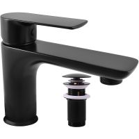 Смеситель для раковины Rav Slezak Vltava VT427.5KCMAT Черный матовый — фото 1, Смесители для раковины