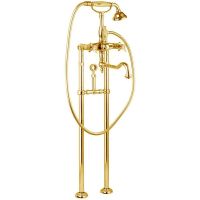 Смеситель для ванны Cezares Lord LORD-VDPS2-03/24-M Золото 24 карат — фото 1, Смесители напольные