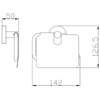 Держатель туалетной бумаги Rav Slezak Colorado COA0400 с крышкой Хром — фото 2, Держатели туалетной бумаги