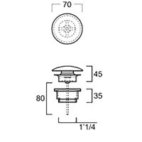 Товар: Донный клапан Villeroy&Boch 680800RW Stone White - фото 9 Донный клапан Villeroy&Boch 680800RW Stone White — фото 9, Донные клапаны