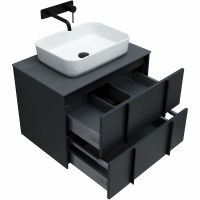 Тумба под раковину Allen Brau Reality 70 1.32004.AM подвесная Антрацит матовый — фото 15, Тумбы под раковину