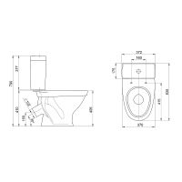 Унитаз компакт Santeri Форвард 1.P205.2.S00.00B.F с бачком и сиденьем — фото 7, Напольные унитазы