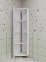 Шкаф пенал Style Line Веер 65 угловой Белый глянцевый арт-ЛС-00002327 — фото 3, Пеналы для ванной комнаты