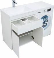 Товар: Тумба с раковиной Aquanet Токио 130 L 239215 Белая - фото 11 Тумба с раковиной Aquanet Токио 130 L 239215 Белая — фото 11, Тумбы с раковиной