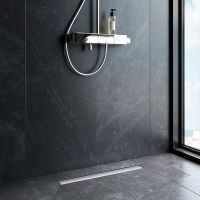 Душевой лоток AM.PM MasterFlow 60 с решеткой Хром матовый / под плитку Tile арт-W01SC-U11-060-04SB — фото 15, Душевые лотки