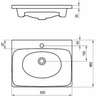 Товар: Раковина Ravak Balance 50 XJX01250000 Белая - фото 4 Раковина Ravak Balance 50 XJX01250000 Белая — фото 4, Раковины