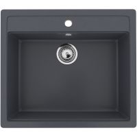 Кухонная мойка Ulgran Classic U-104-343 Антрацит — фото 1, Кухонные мойки