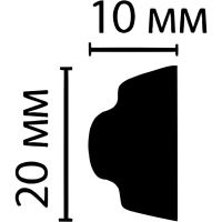 Молдинг Decomaster 98701 2400x20x10 мм — фото 2, Молдинги
