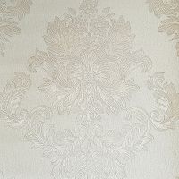Обои Wiganford by Solo Safita AC20172 Винил на флизелине (1,06*10,05) Бежевый, Дамаск — фото 1, Обои для стен