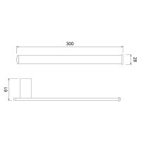 Полотенцедержатель Timo Torne 43050/00 Хром — фото 2, Полотенцедержатели
