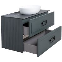 Товар: Тумба под раковину La Fenice Cubo 100 FNC-01-CUB-G-100-2 подвесная Серая матовая - фото 4 Тумба под раковину La Fenice Cubo 100 FNC-01-CUB-G-100-2 подвесная Серая матовая — фото 4, Мебель для ванной