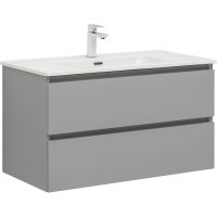 Тумба под раковину Aquanet Вега 90 329604 подвесная Мисти грин — фото 1, Тумбы под раковину