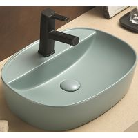 Раковина-чаша CeramaLux 50 78239XMLG-6 Зеленая — фото 1, Раковины накладные