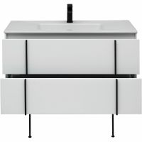 Тумба под раковину Allen Brau Reality 100 1.32007.WM подвесная Белая матовая — фото 38, Тумбы под раковину