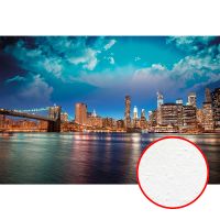 Фреска Ortograf Небоскребы 30815 Фактура бархат FX Флизелин (4*2,7) Синий/Коричневый, Город — фото 1, Фрески